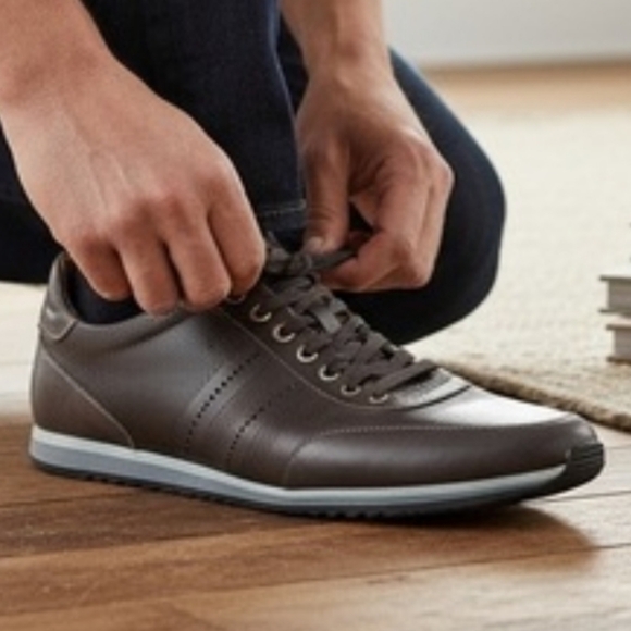 Magnanni Cristian Christian Gray Leather Casual Dress Sneaker Shoe Spain Men 13 - Picture 10 of 13